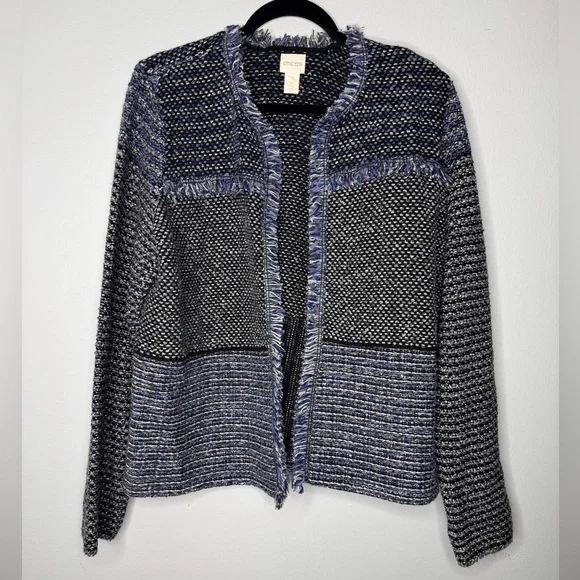 Chico’s Tweed Franklin Open Cardigan | Size 3 (XL) - Picture 2 of 7